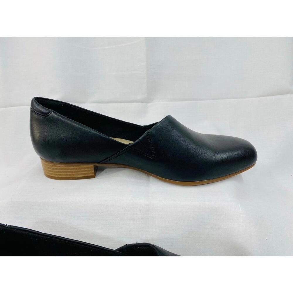 Clarks Navy Leather Loafers - Picture 2 of 9